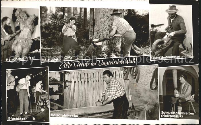 Grafenau Niederbayern Alte Berufe im Bayerischen Wald Schnitzer Schuhmacher Glas