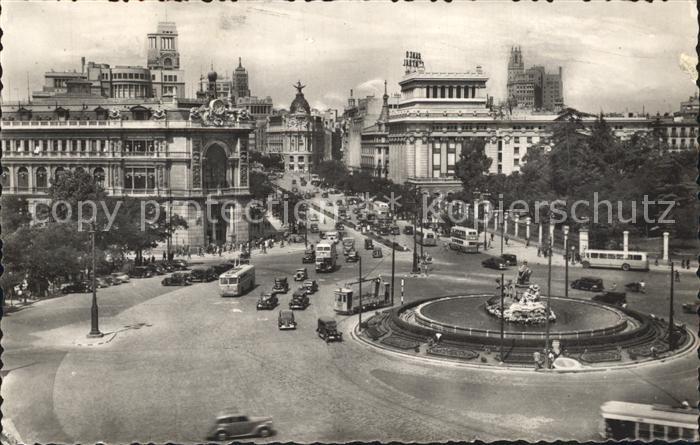 Madrid Spain Calle de Alcala desde Cibeles