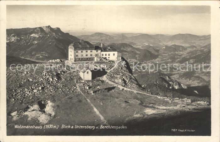 Watzmannhaus Panorama Blick auf Untersberg Serie Deutsche Heimatbilder
