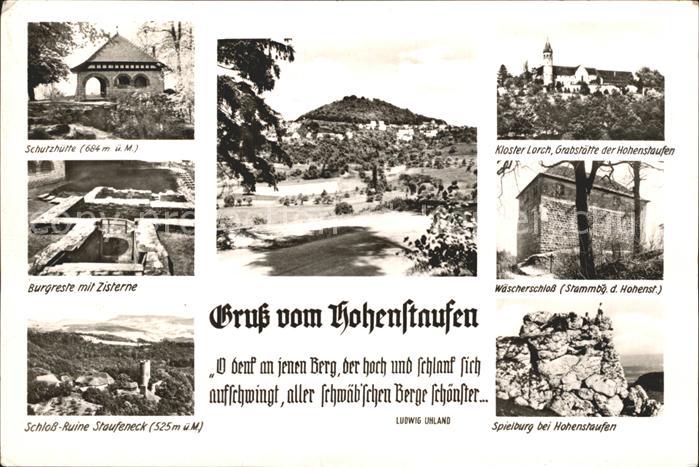 Hohenstaufen Schutzhuette Burgruine Zisterne Schlossruine Staufeneck Kloster Lor