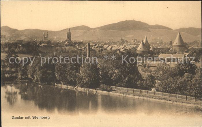 GOSLAR Harz Niedersachsen Panorama mit Steinberg