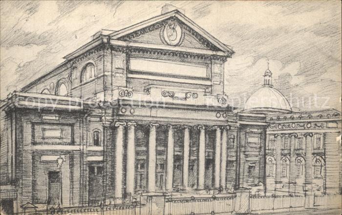 Boston Massachusetts Symphony Hall Boston Symphony Orchestra Drawing