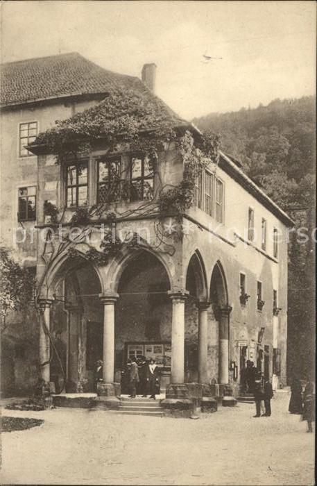 Heidelberg Neckar Brunnenhalle im Schlosshof