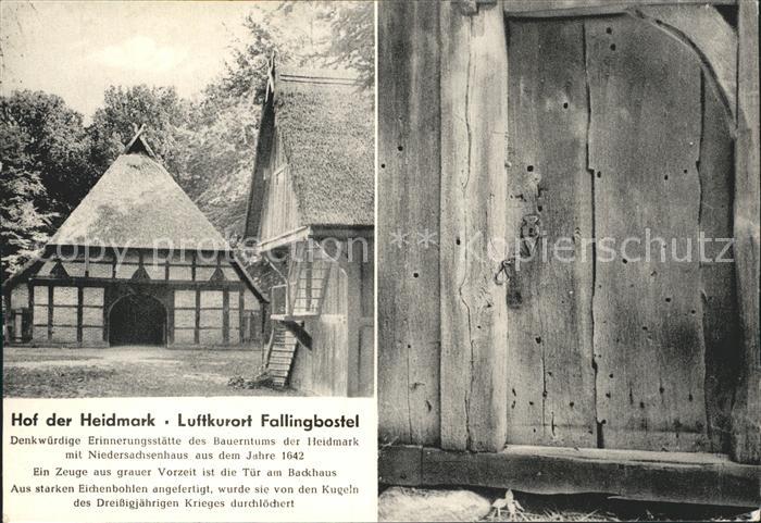 Fallingbostel Hof der Heidmark Niedersachsenhaus Erinnerungsstaette des Bauerntu