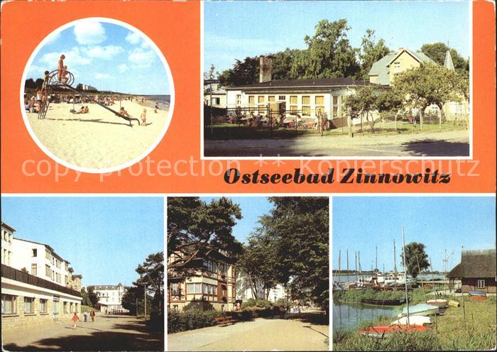 Zinnowitz Ostseebad Strand FDGB Erholungsheim Puschkin Glueckauf Bergmannsheim H