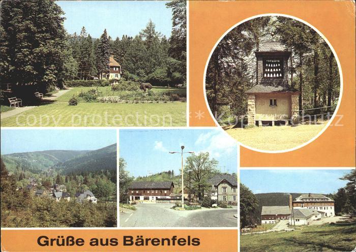 Baerenfels Erzgebirge Park Glockenspiel Meissner Porzellan Milchbar FDGB Erholun