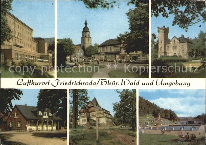 Friedrichroda FDGB Heim Walter Ulbricht Kurpark Schloss Reinhardsbrunn Heubergha