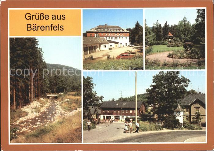 Baerenfels Erzgebirge Bruecke Rote Weisseritz FDGB Erholungsheim Niklas Kurpark