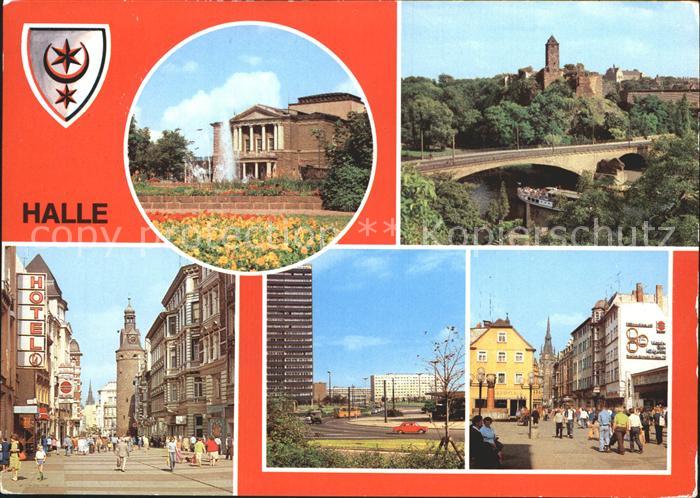 Halle Saale Theater des Friedens Burg Giebichenstein Klement Gottwald Strasse Th