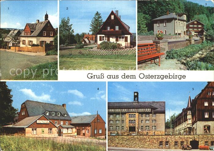 Geising Erzgebirge Bergstrasse Baerenburg HO Hotel Gaststaette Kipsdorf Altenber