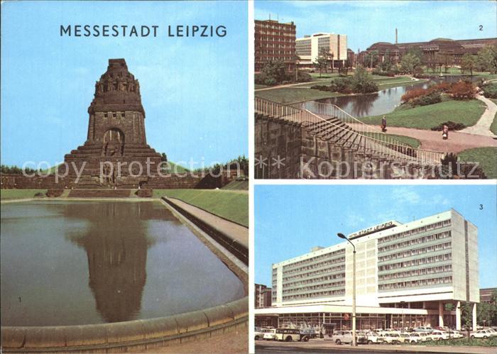 LEIPZIG Sachsen Voelkerschlachtdenkmal Schwanenteich Hauptbahnhof Interhotel Sta