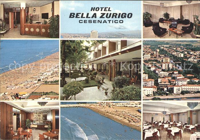 Villamarina Cesenatico Hotel Bella Zurigo Restaurant Strand Fliegeraufnahme