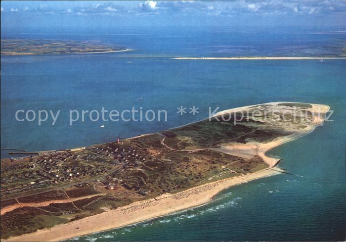 Insel Sylt Suedspitze der Insel Foehr Amrum Fliegeraufnahme
