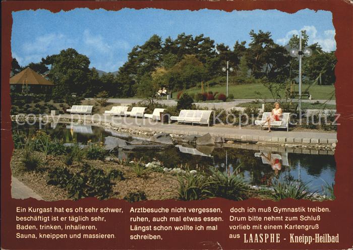 Laasphe Bad Kurpark Kneipp Heilbad