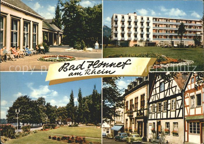 Bad Honnef Kurhaus Kurpark Promenade Ortspartie Fachwerkhaeuser