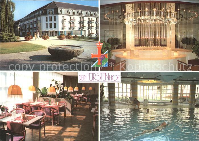 Bad Pyrmont Fuerstenhof Klinik Hallenbad Restaurant