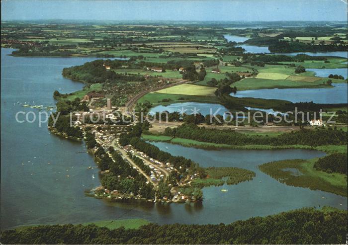 Ploen See Campingplatz Spitzenort Holsteinische Schweiz Fliegeraufnahme