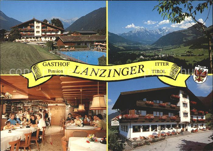 Itter Tirol Gasthof Pension Lanzinger Swimming Pool Alpenpanorama