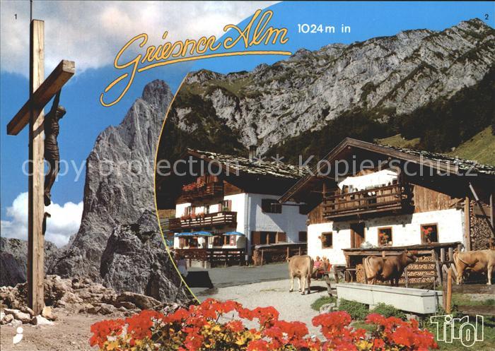 Stripsenjoch Griesner Alm Unterkunftshaus Gipfelkreuz