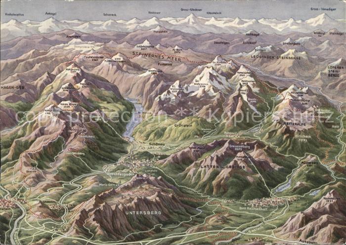 Bad Reichenhall Berchtesgadener Land aus der Vogelschau