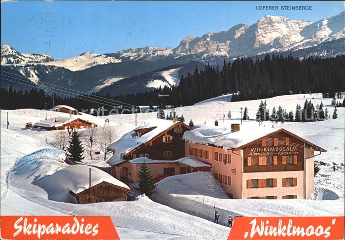 Reit Winkl Skiparadies Winklmoos Loferer Steinberge