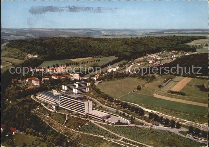 Bad Mergentheim Stoffwechselklinik der LVA Wuerttemberg Fliegeraufnahme