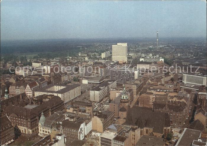 LEIPZIG Sachsen Messestadt Fliegeraufnahme