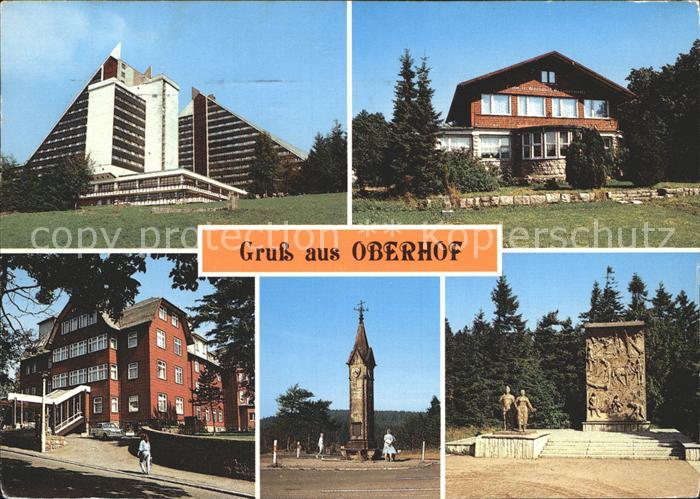 Oberhof Thueringen Hotel Panorama Cafe Luisensitz Konsum Erholungsheim Rondell F