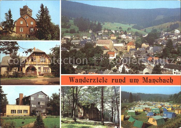 Manebach Hohe Warte Waldgaststaette Muenchhof Ferienheim Goethehaeuschen Kickelh