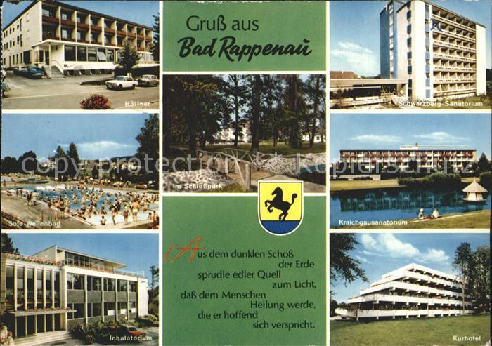 Bad Rappenau Sanatorium Kurhotel Sole Wellenbad Inhalatorium Schlosspark