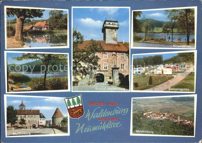 Waldenburg Wuerttemberg Neumuehle Schloss Campingplatz Neumuehlsee