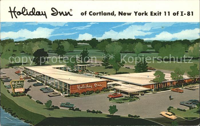 Cortland New York Holiday Inn Hotel Zeichnung