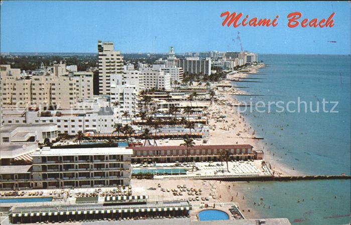 Miami Beach Fliegeraufnahme Strand