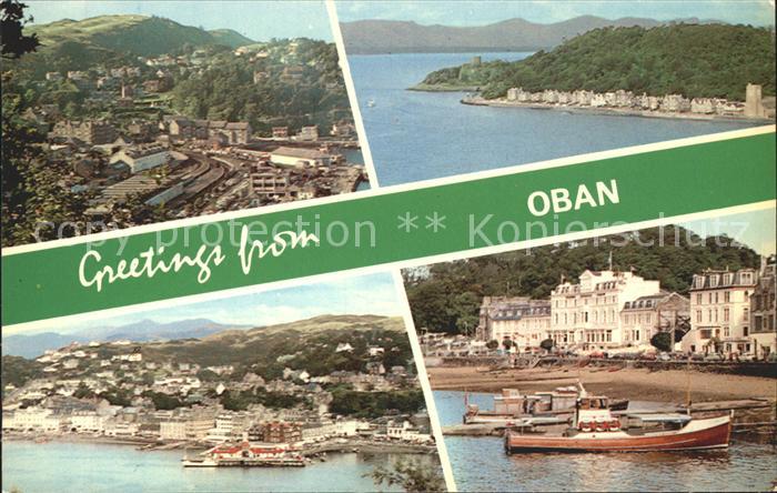 Oban Hafen Strand Fliegeraufnahme