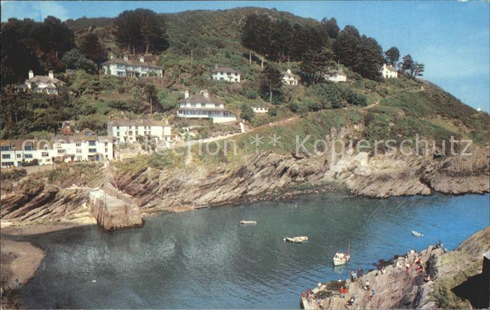Polperro Cornwall Hafen Bucht