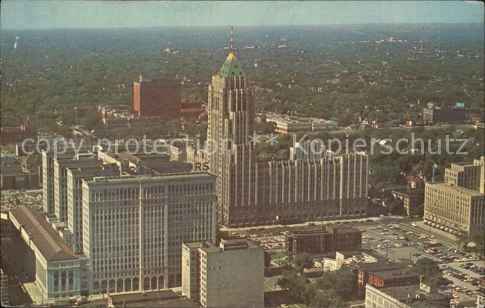 Detroit Michigan Fliegeraufnahme Uptown Shopping Center