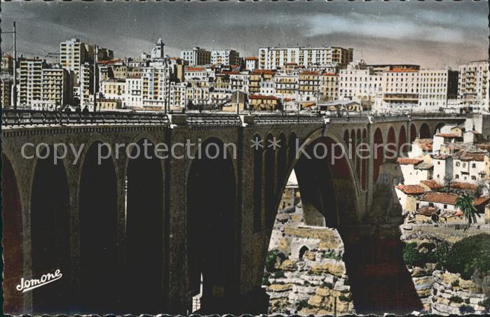Constantine Algerien mit Viadukt