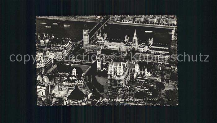 London Fliegeraufnahme Westminster and Houses of Parlament