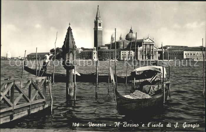 Venezia Venedig Il Bacino e L isola di S. Giorgio