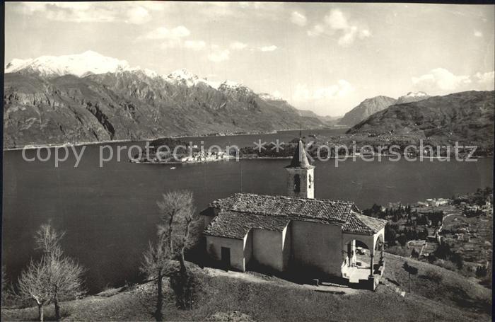 Menaggio Lago di Como Kirche mit See