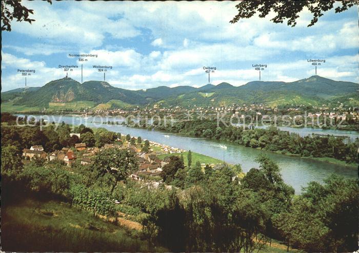 Koenigswinter Rhein mit Siebengebirge