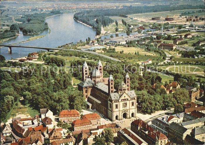 Speyer Rhein Fliegeraufnahme