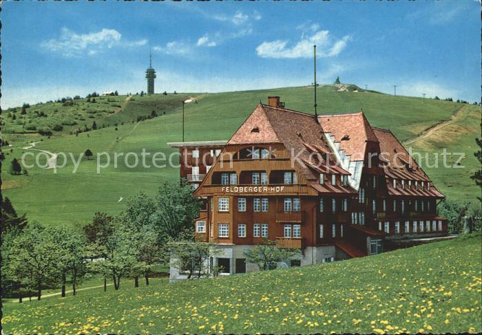 Feldberg Schwarzwald mit Hotel Feldberger Hof und Sendeturm