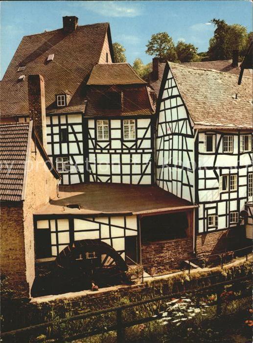 Monschau Montjoie NRW Fachwerk und Wassermuehle