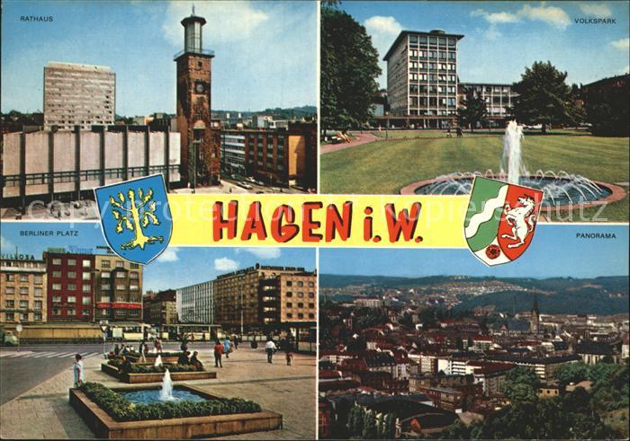 Hagen Westfalen Volkspark Berliner-Platz Rathaus