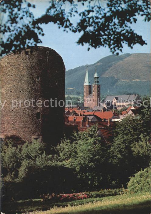 GOSLAR Harz Niedersachsen Blick vom Georgenberg