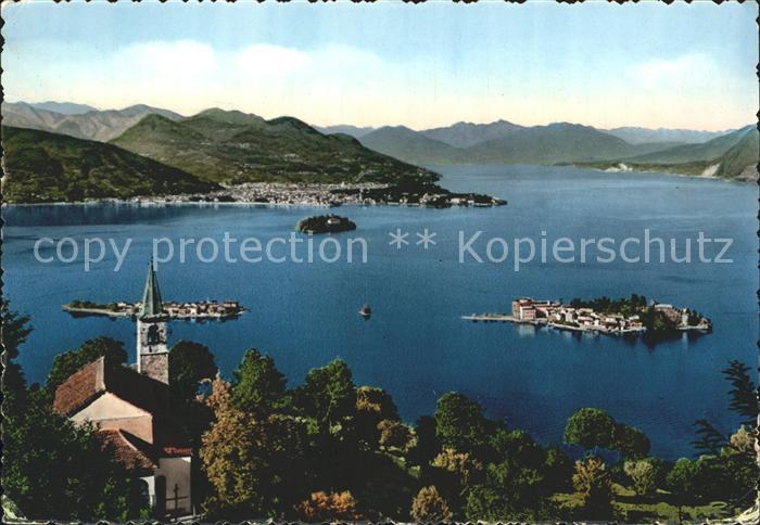 Pallanza Fliegeraufnahme Lago-Maggiore Isole-Borromeo