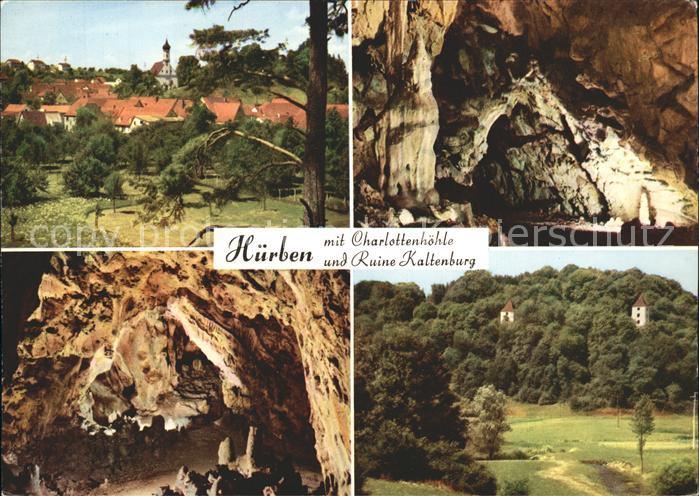 Huerben mit Charlottenhoehle und Ruine Kaltenburg
