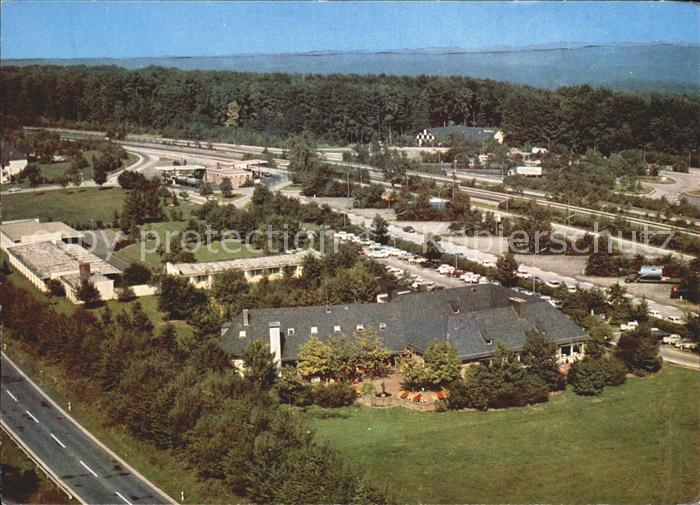 Rohrbrunn Fliegeraufnahme Autobahn Rasthaus im Spessart