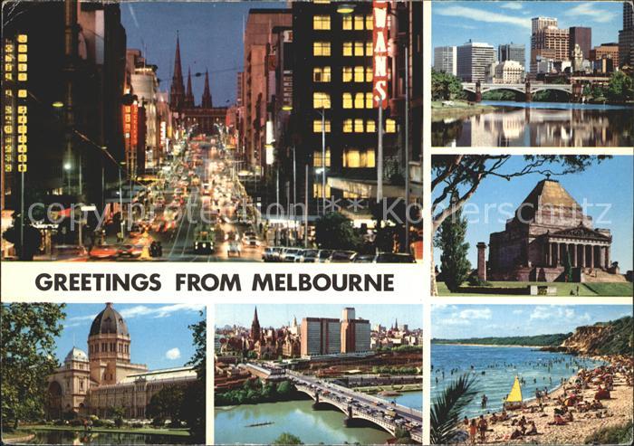 Melbourne Victoria Bruecke Strand Monument